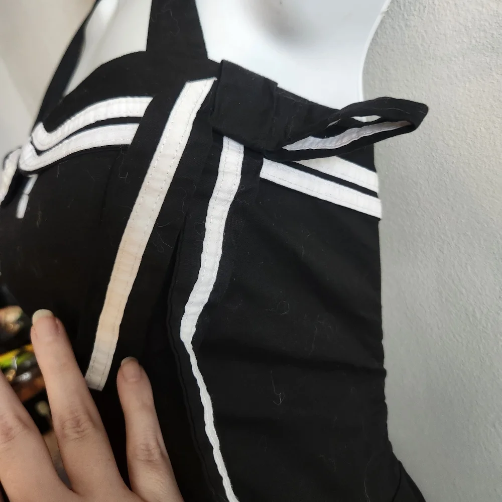 Maggie Tang 1950s Halter Vintage Rockabilly Dress Medium - Picture 4 of 7